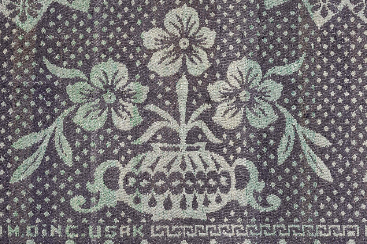 Tapis réversible antique Abraj vert