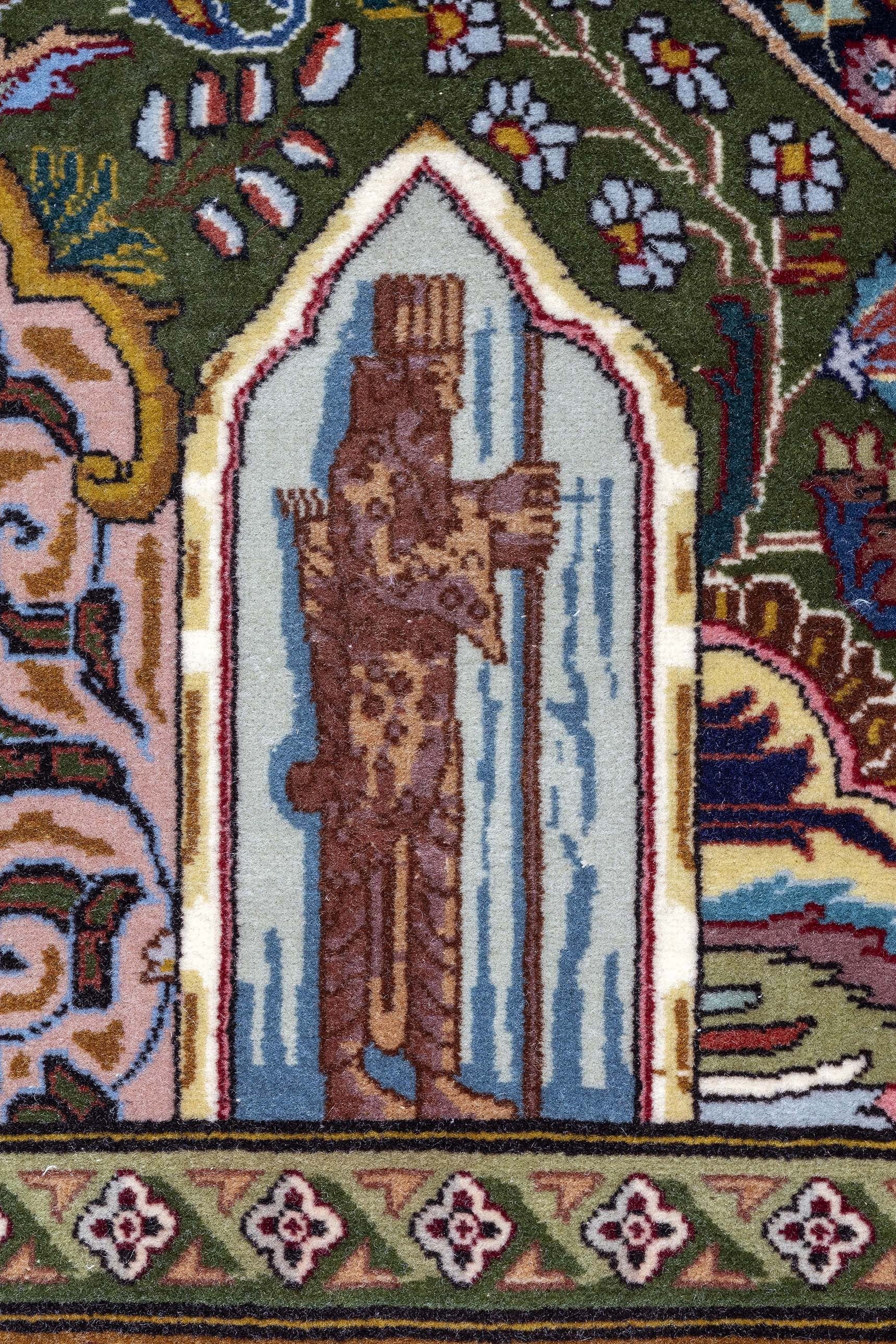 Alfombra Persa Tabriz 60 Raj Dessin Figure