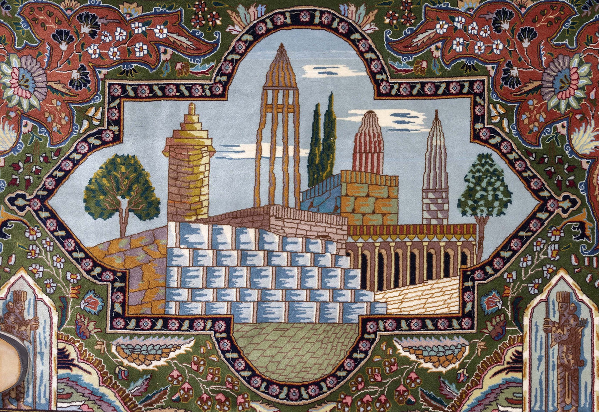 Alfombra Persa Tabriz 60 Raj Dessin Figure