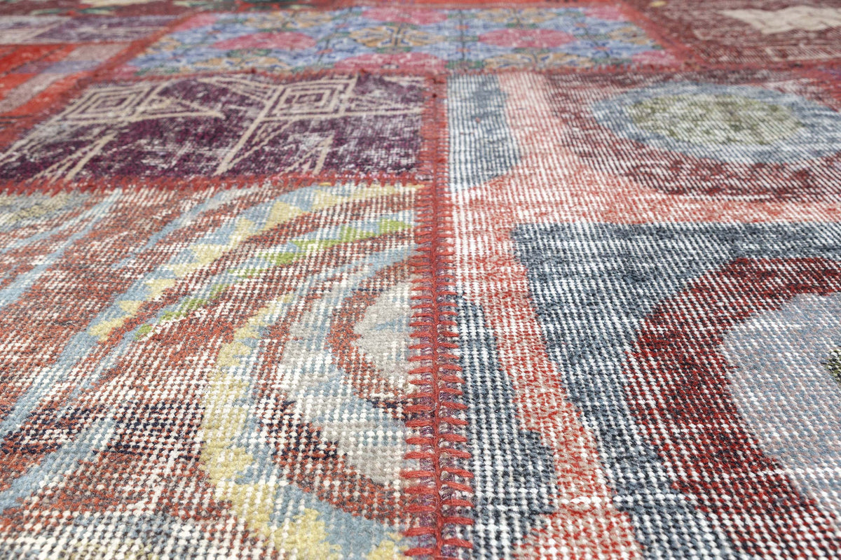 Alfombra Patchwork Lana Turquia Antigua
