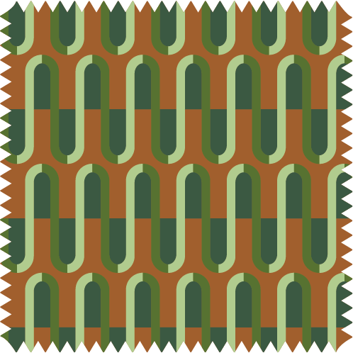 Tela Estampada Velvet 70's Ziggy