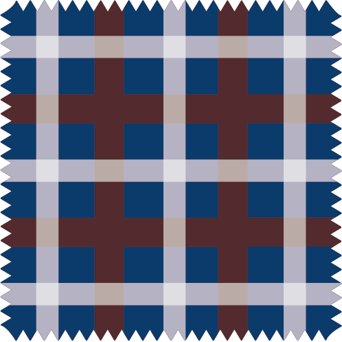Tela Estampada Velvet 70's Echo Grid Blue