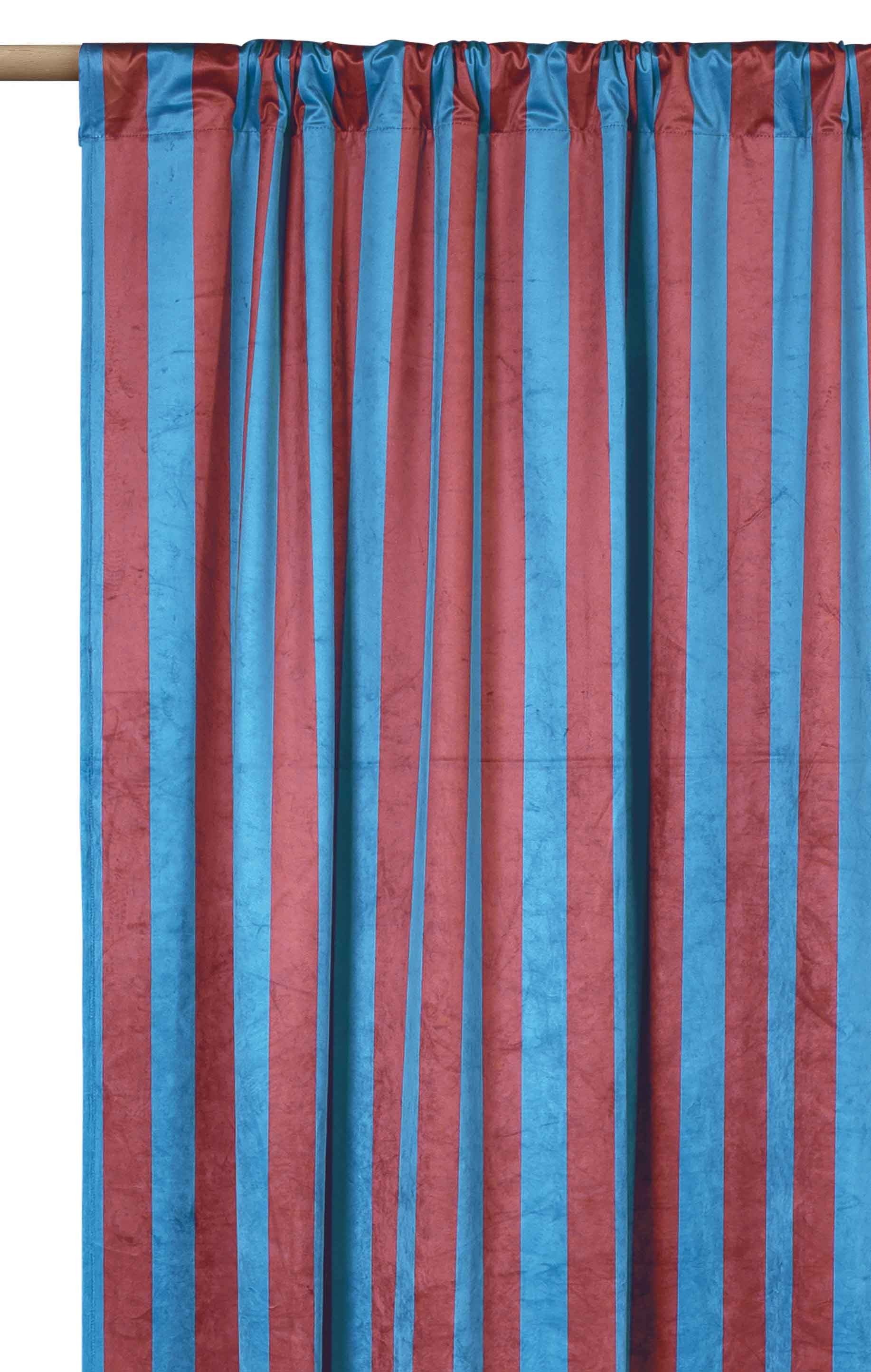 Cortina Rufus Velvet Blue-Red