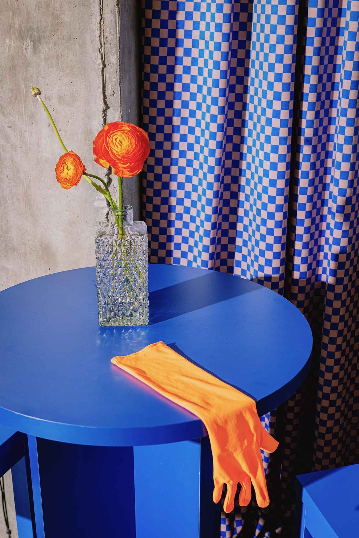 Cortina Rufus Velvet  Checkerboard