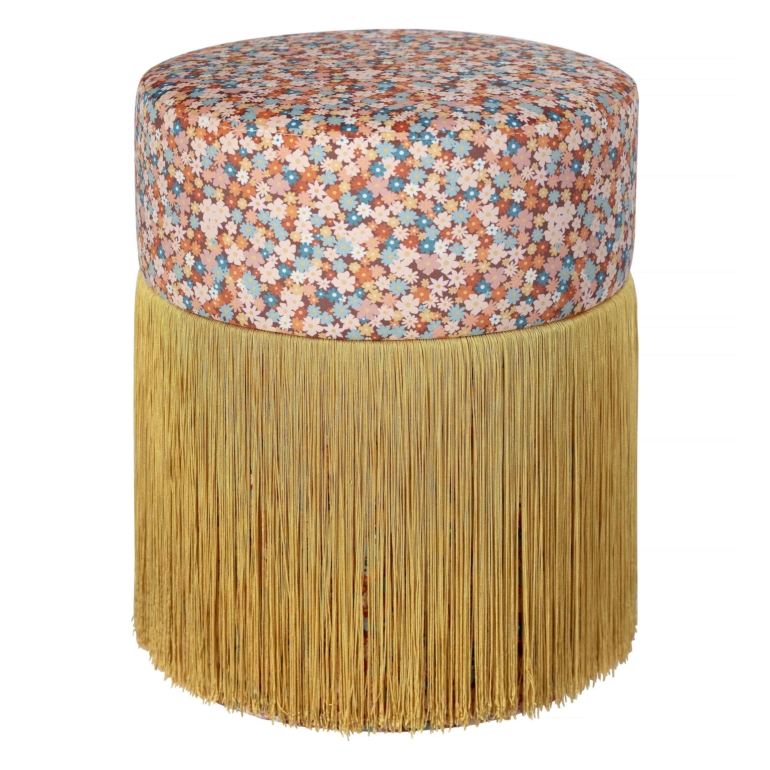 Pouf Ottoman Velvet Funky