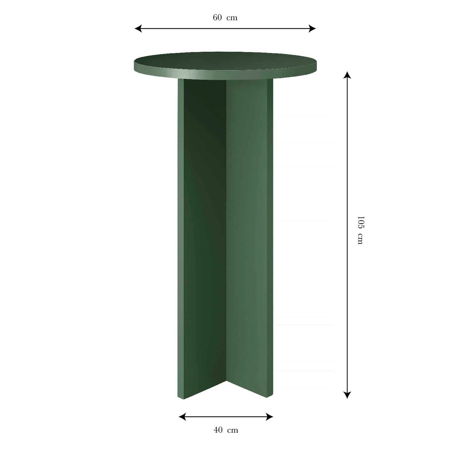 Table ronde élevée Chin Chin Cedar 60