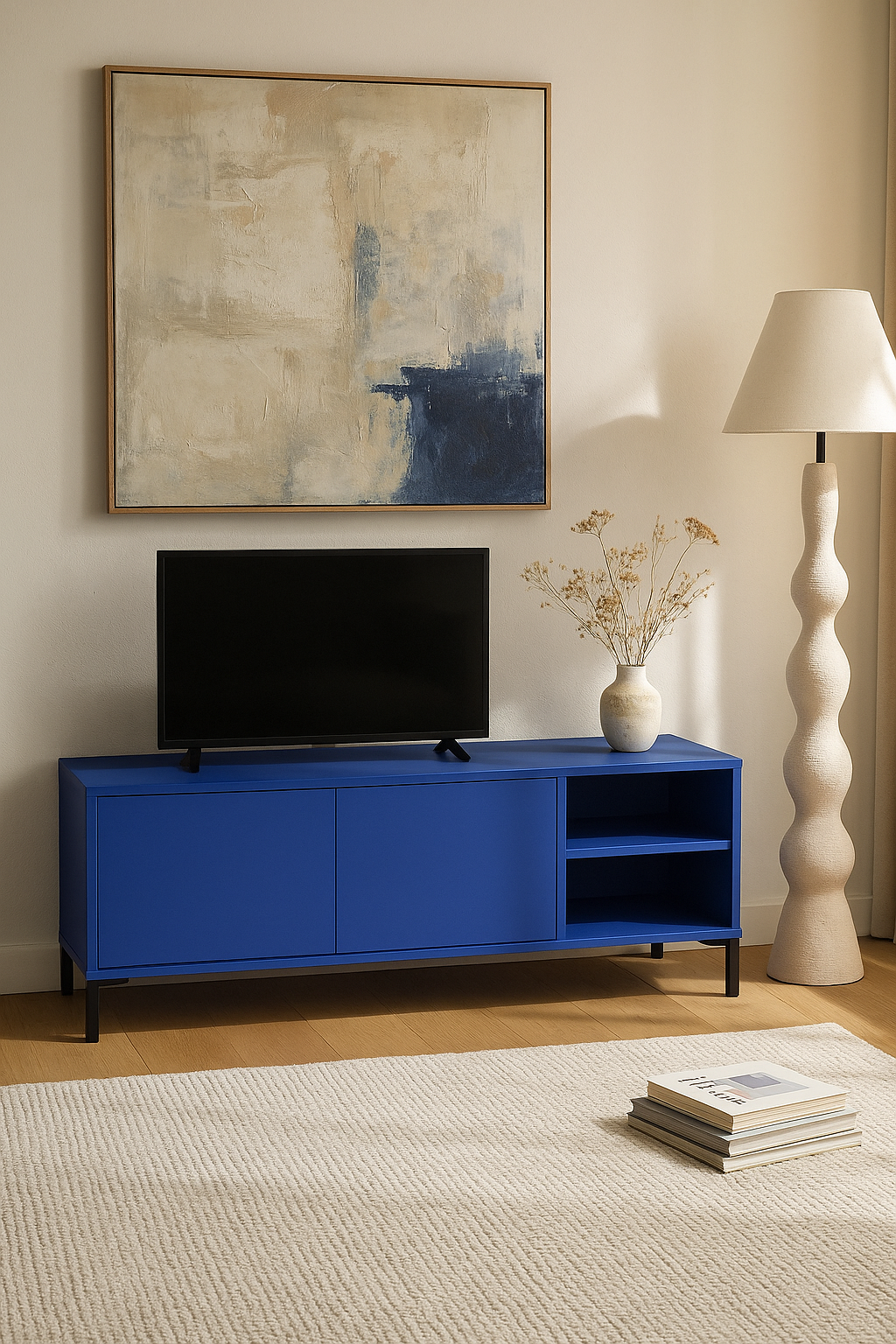 Mueble tv azul