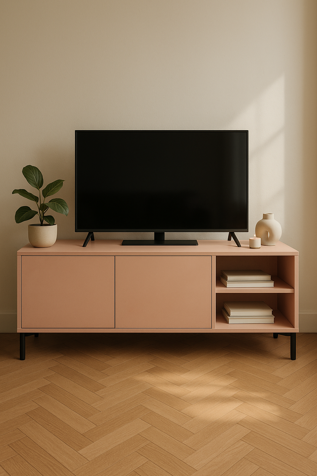 Mueble tv Rosa