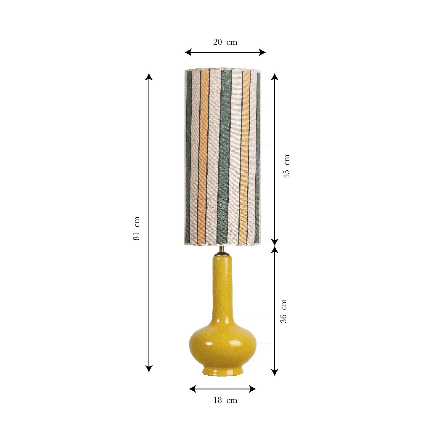 Yellow Ceramic Table Lamp
