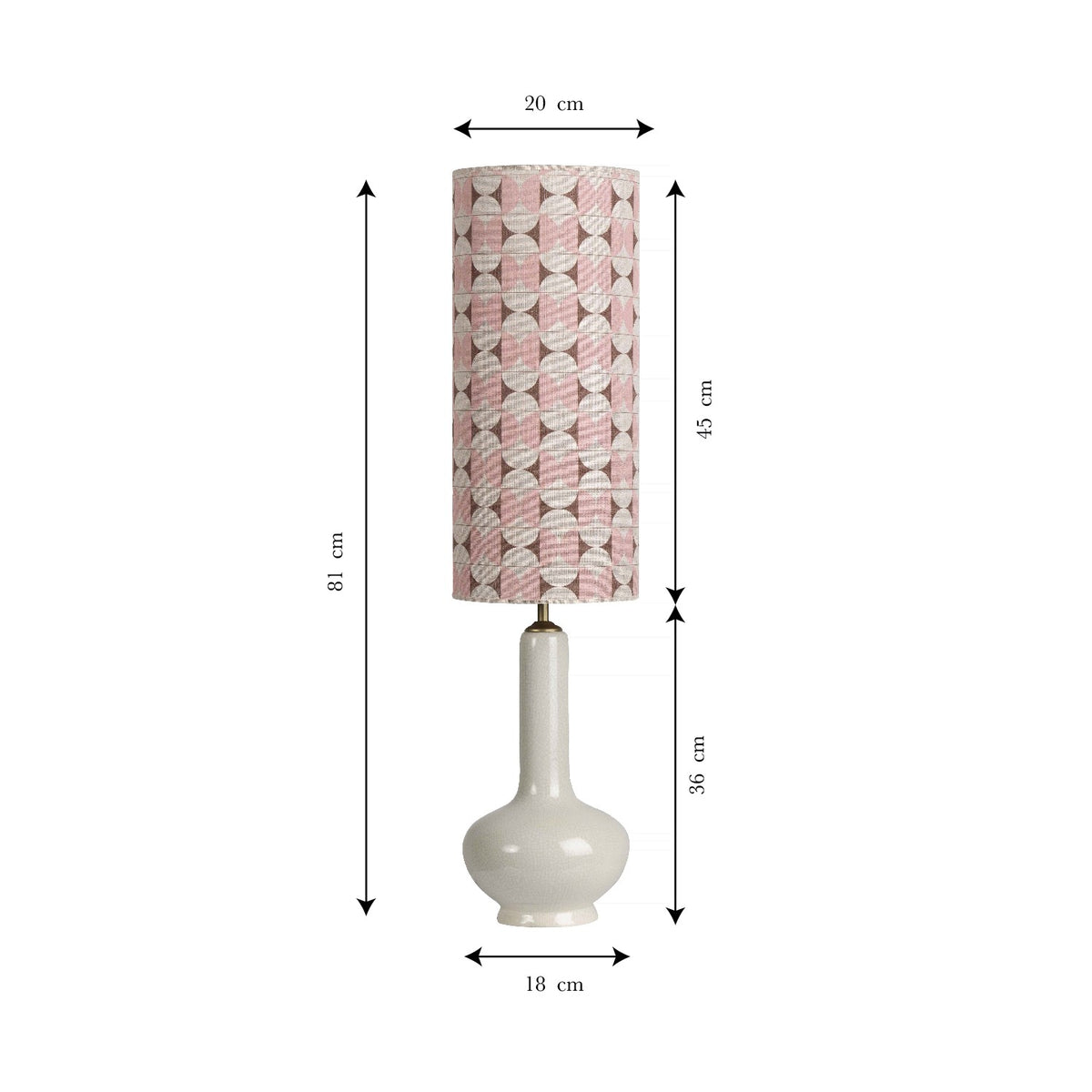 Lampe de Table en Céramique Beige