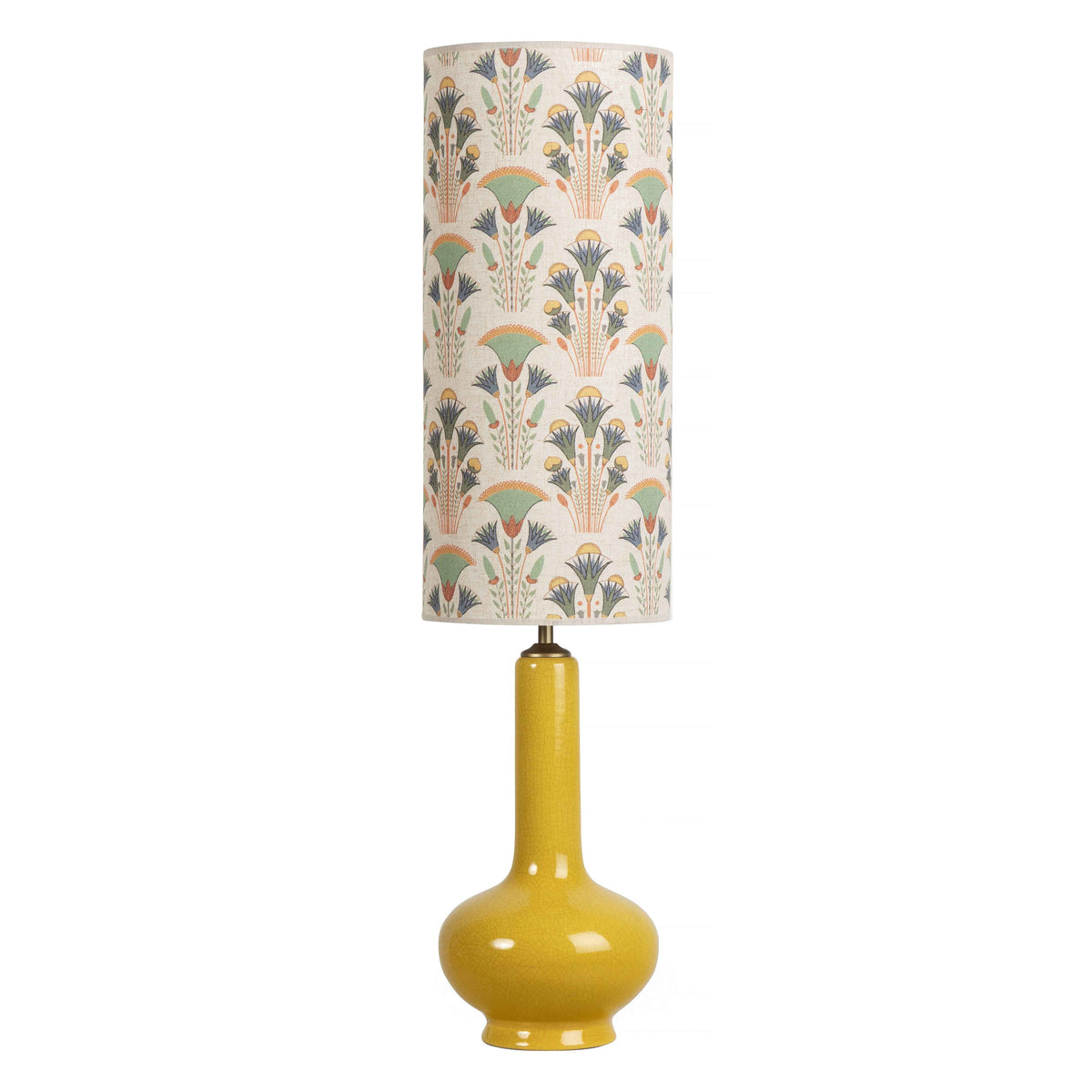 Lámpara de Mesa Alta Amarilla Boho