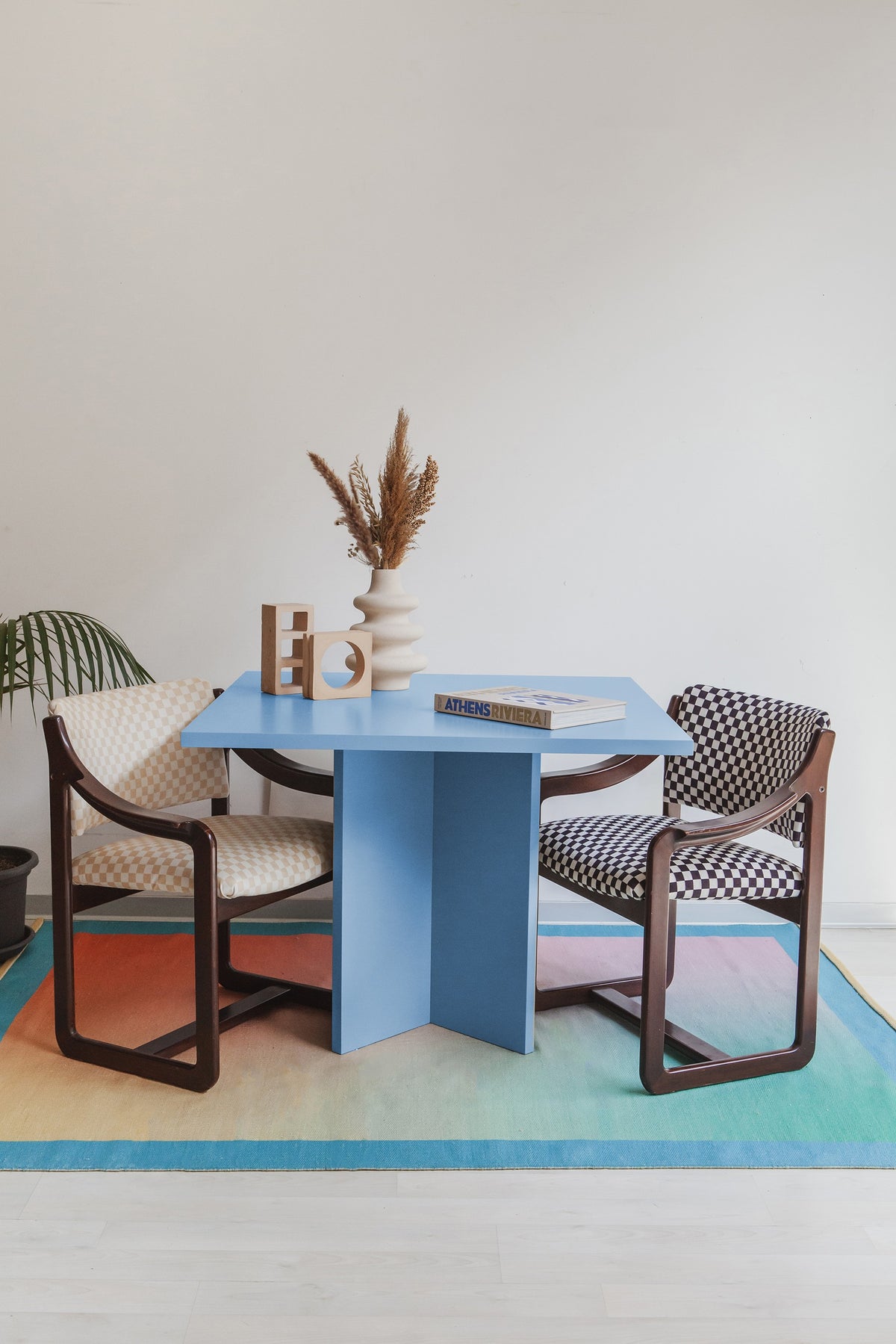 Mesa Cuadrada Matilda Azul claro