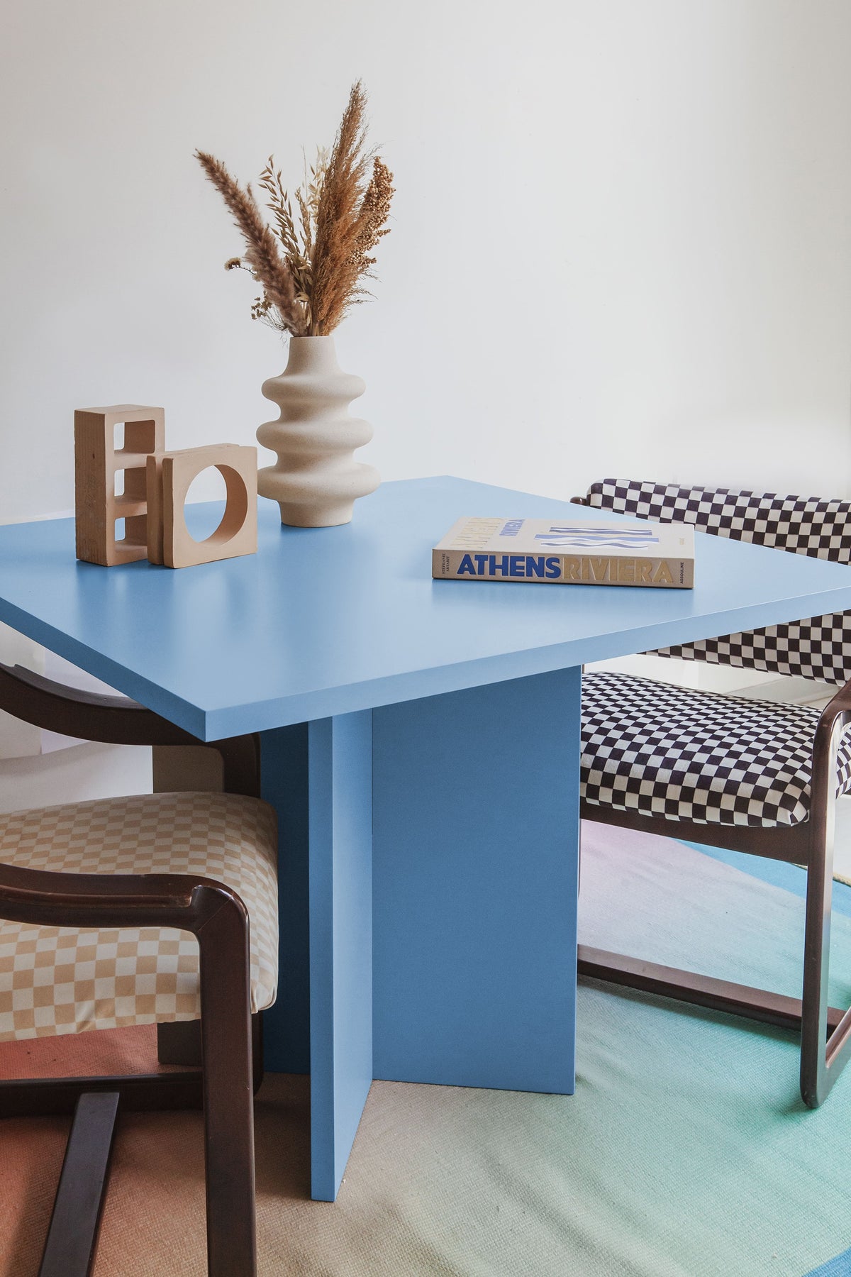 Mesa Cuadrada Matilda Azul claro