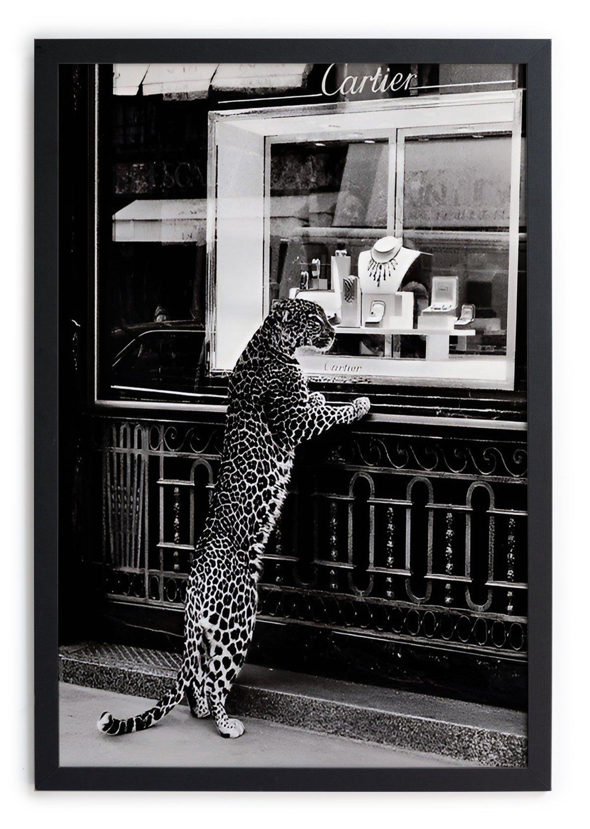 Cuadro Moldura Negra 40x30 (Cheetah 1)