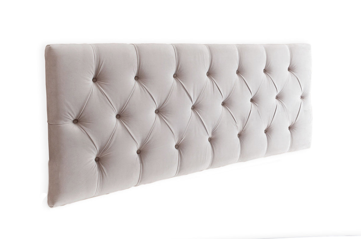 Cabecero Tapizado Terciopelo (Warm Grey 1)