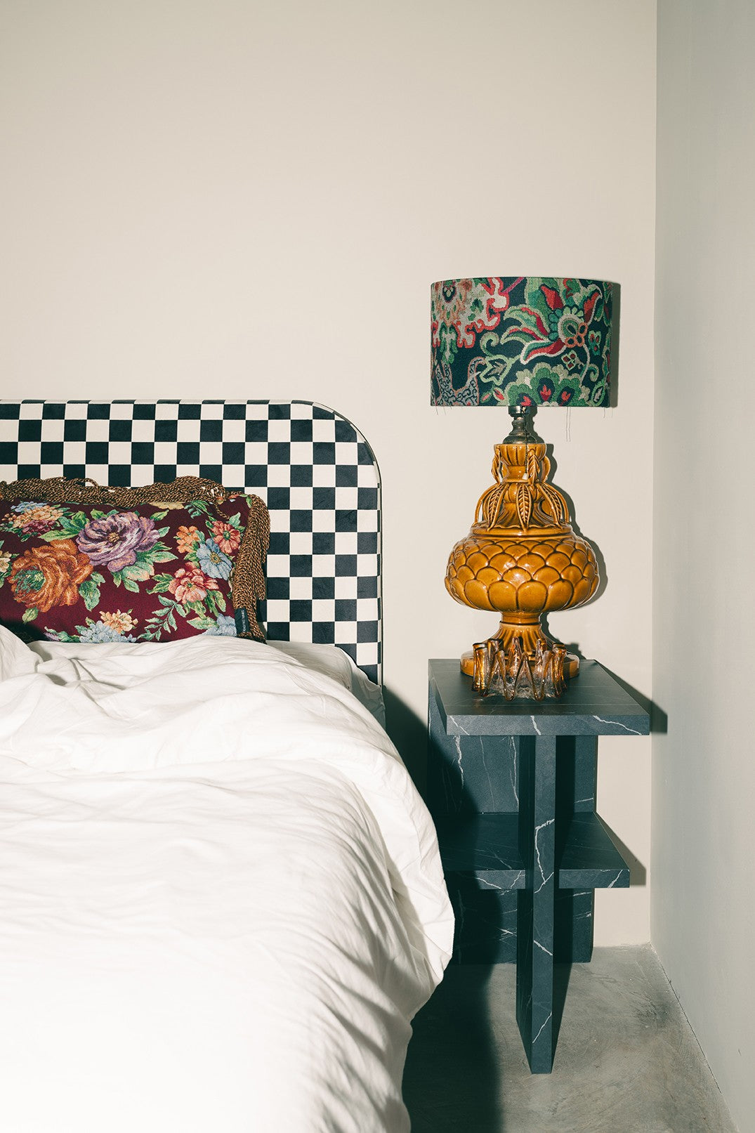 Cabecero Eddie Tapizado Velvet (Checkerboard)