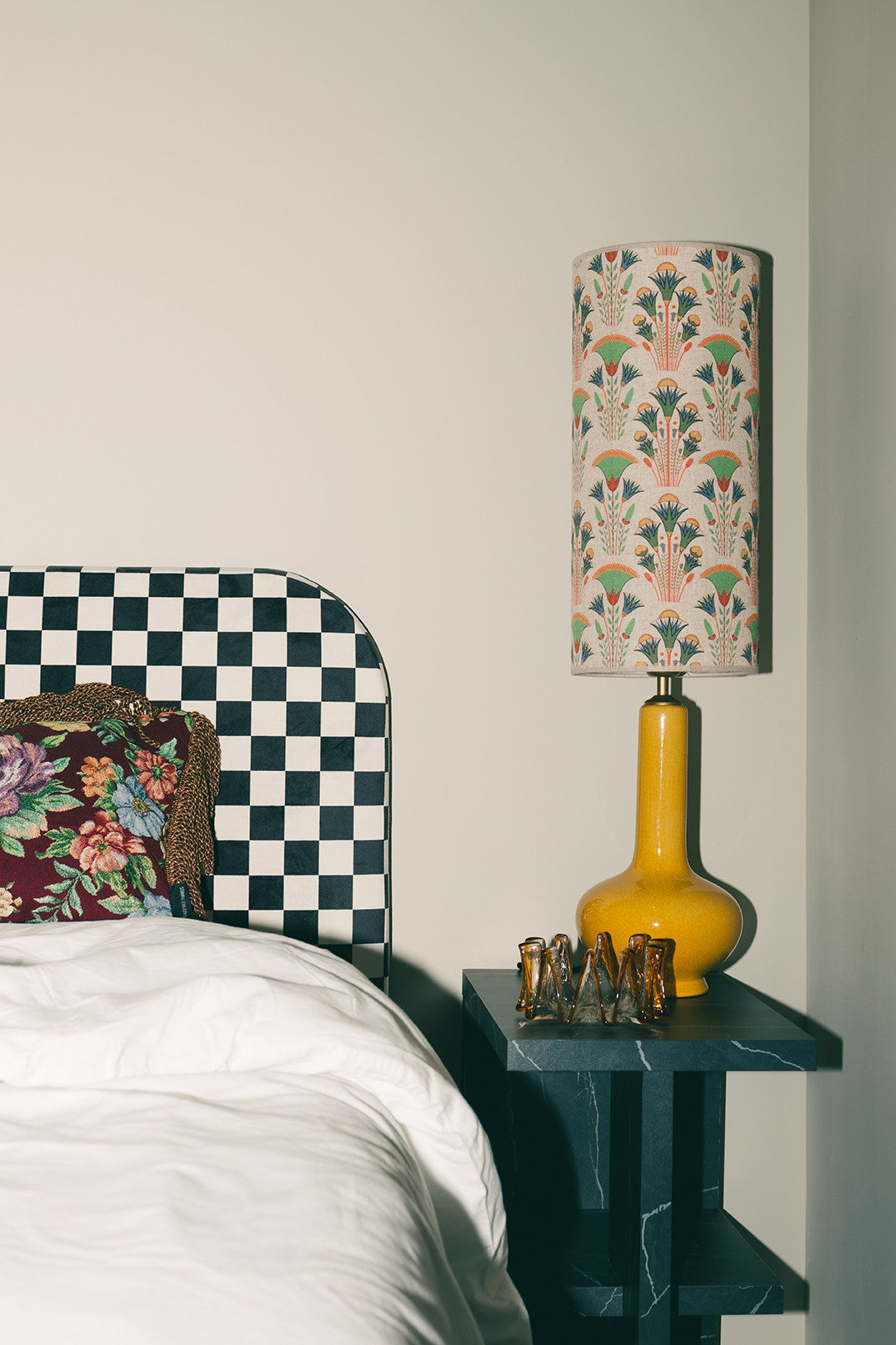 Cabecero Eddie Tapizado Velvet (Checkerboard)