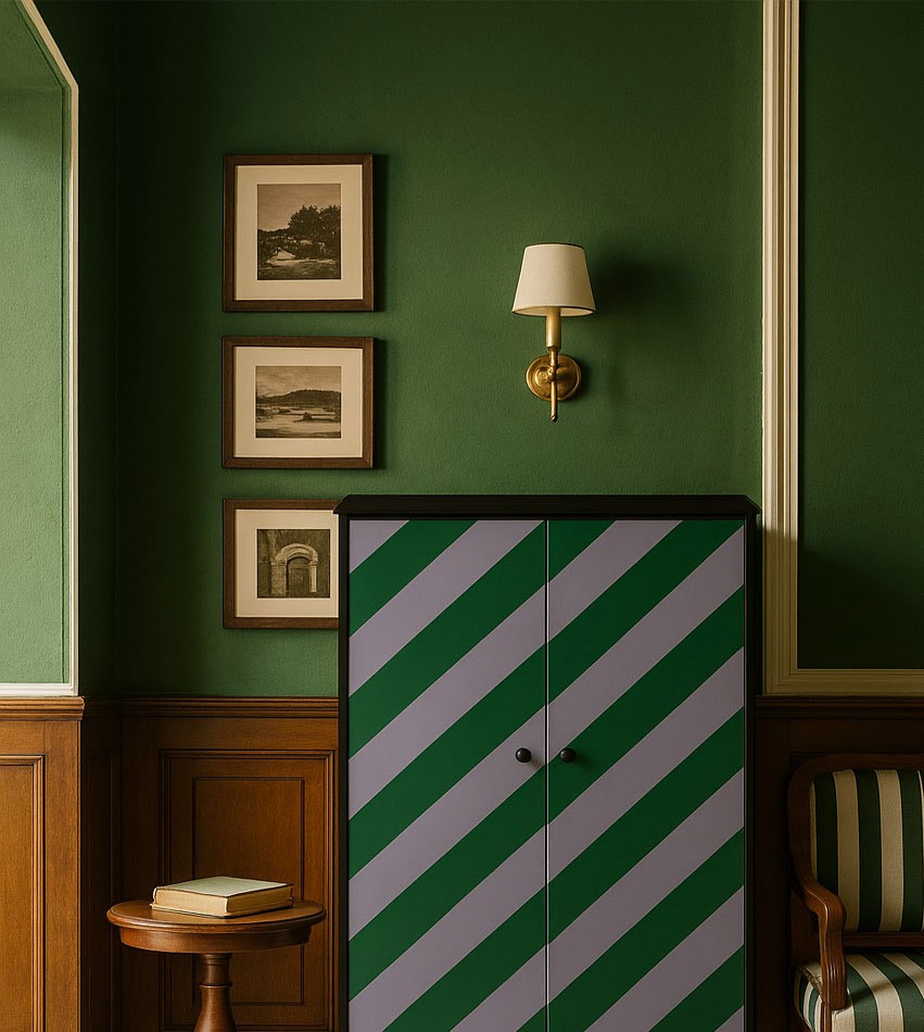Armario Aparador marcus Diagonal Mood Verde-Lila