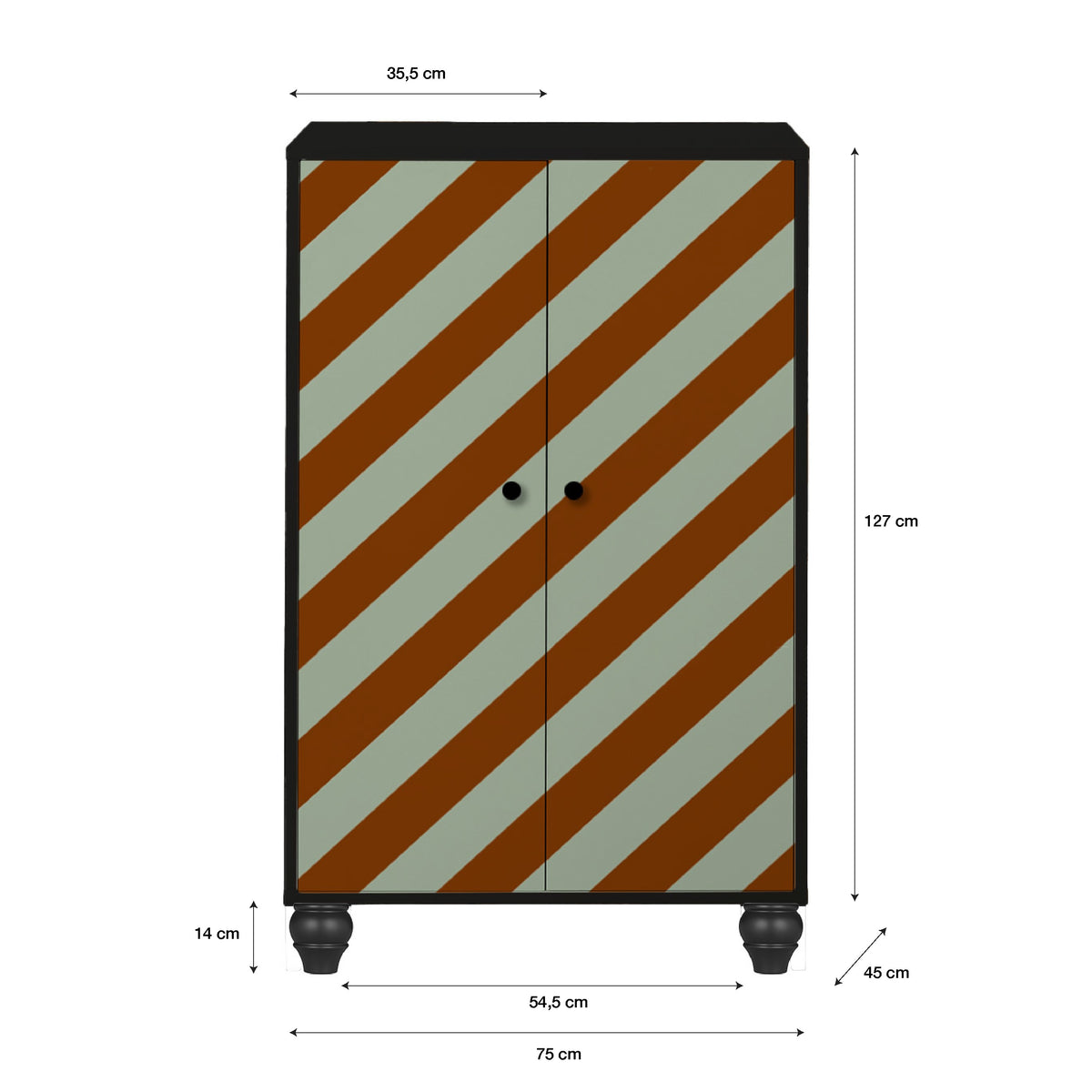 Buffet Marcus Diagonal Motif