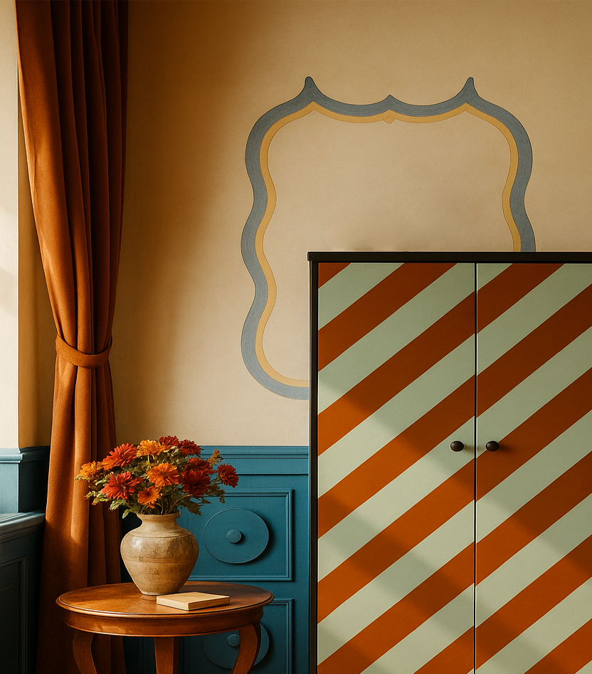 Buffet Marcus Diagonal Motif