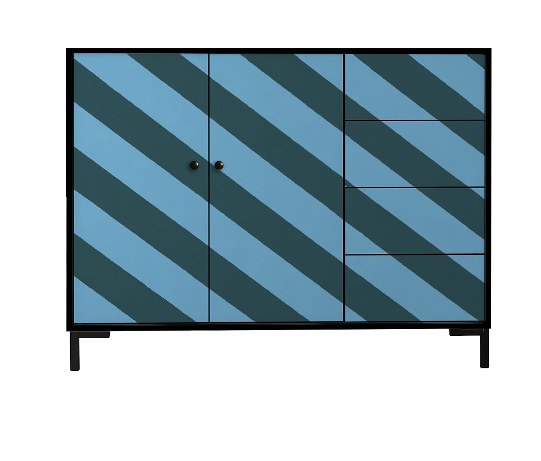 Comoda Wilma Diagonal Mood Azul