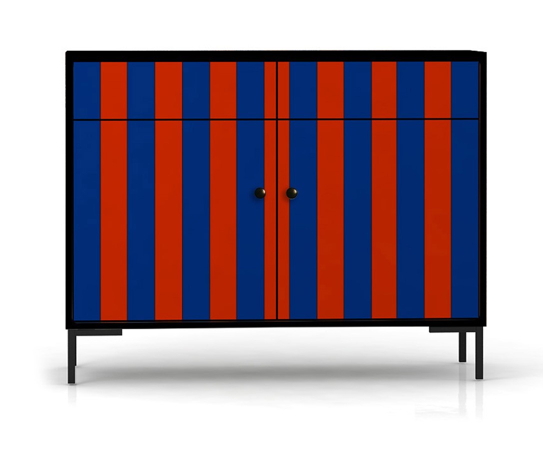Comoda Alise Rojo y Azul