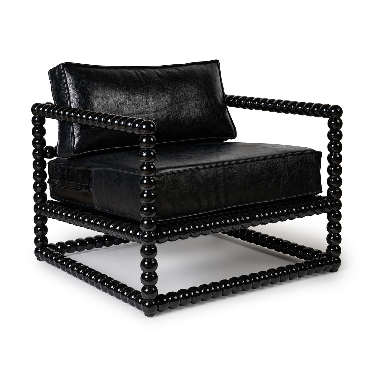 Sillón Buendía Cuero Negro