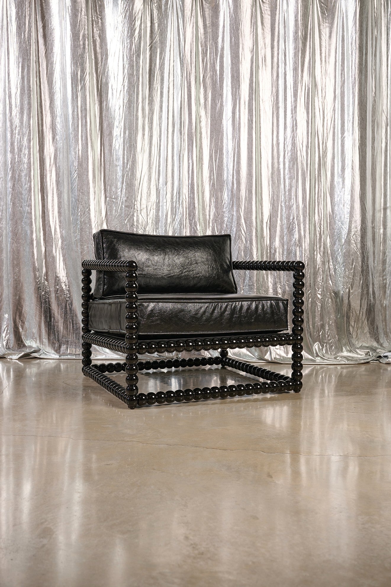 Sillón Buendía Cuero Negro
