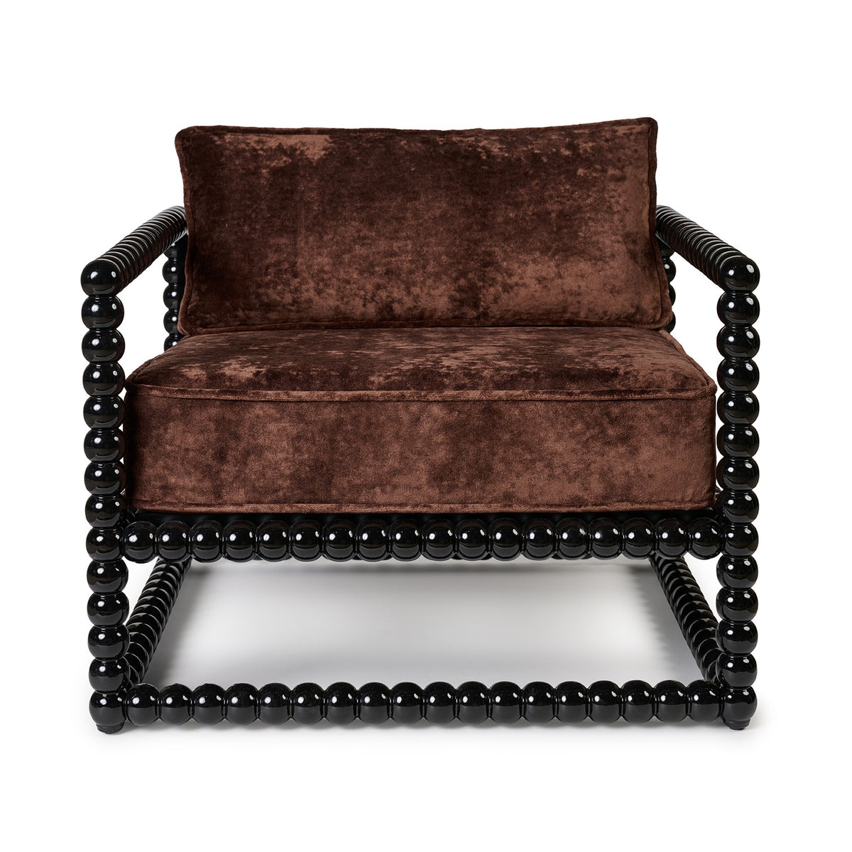 Sillón Buendía Terciopelo Marrón