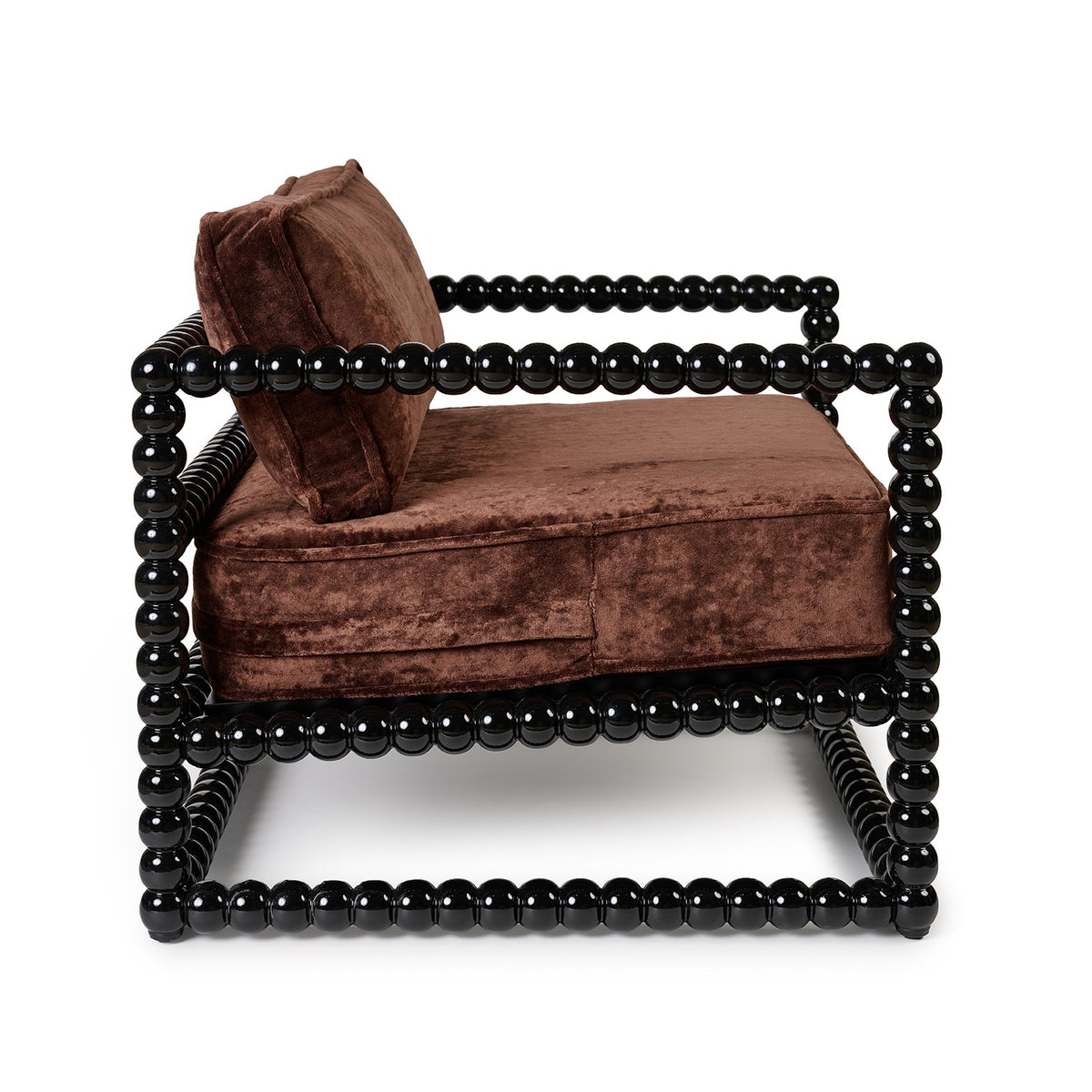 Sillón Buendía Terciopelo Marrón