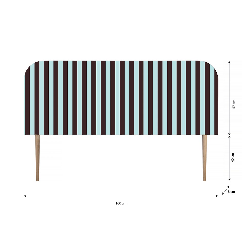 Cabecero Eddie Tapizado Terciopelo Cama 150cm  Burgundy Pool