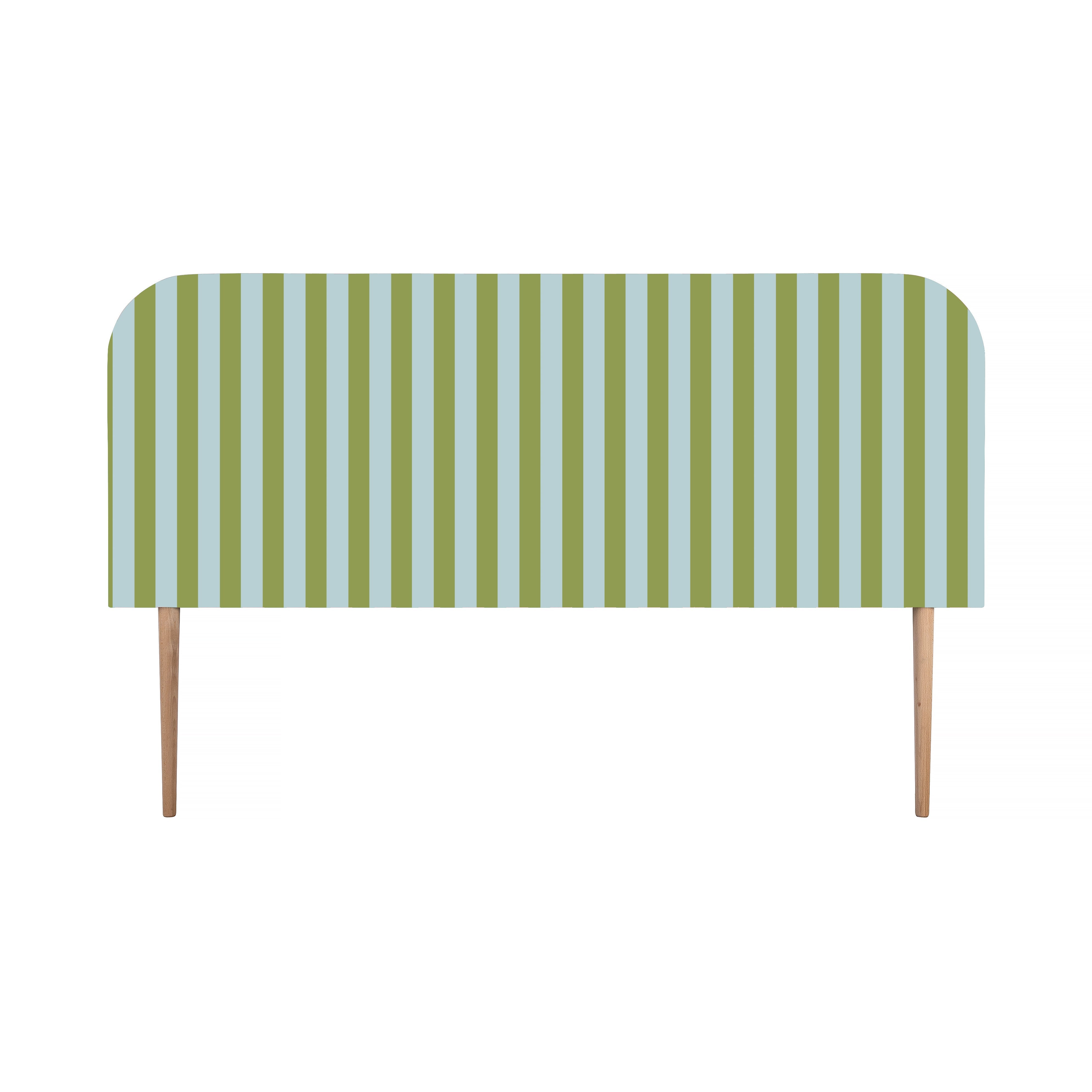 Cabecero Eddie Tapizado Terciopelo Cama 150cm  Green-Water
