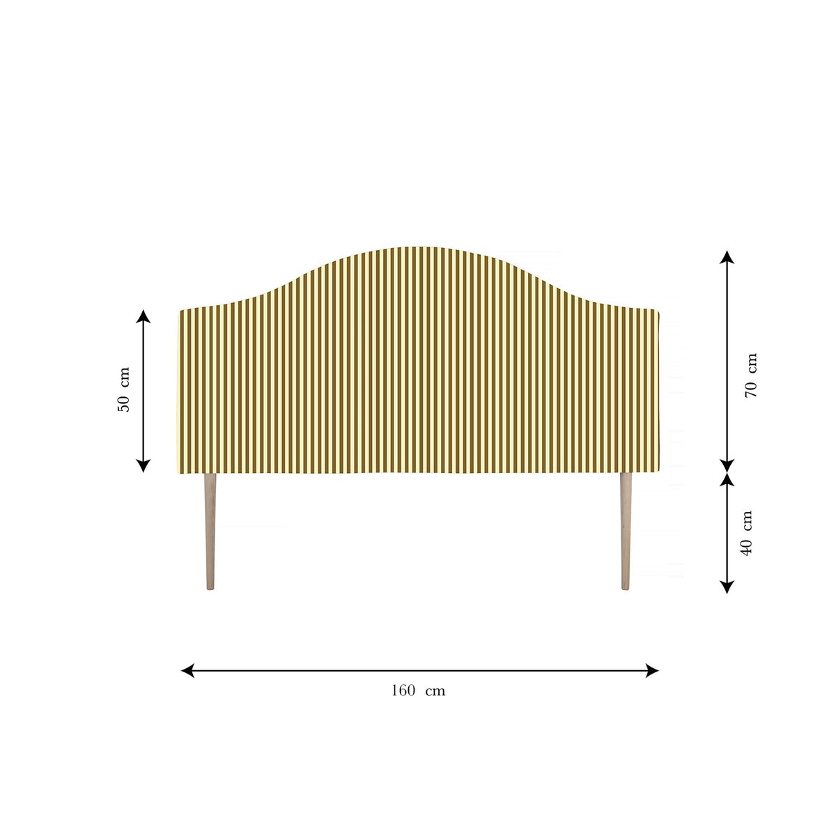 Cabecero Suzanne Tapizado Terciopelo Cama 150cm Butter Toast