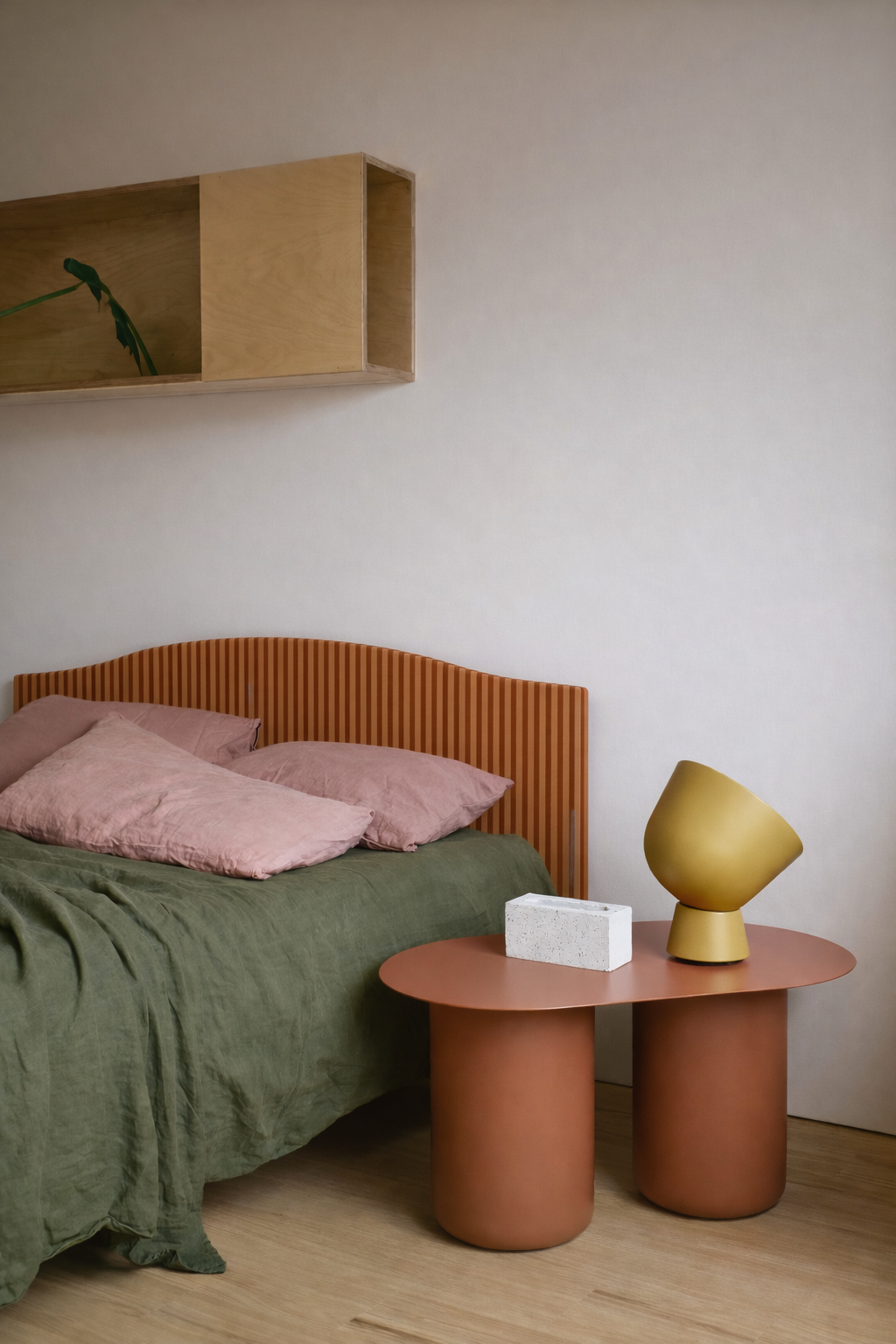 Cabecero Suzanne Tapizado Terciopelo Cama 150cm Ginger-Mocha