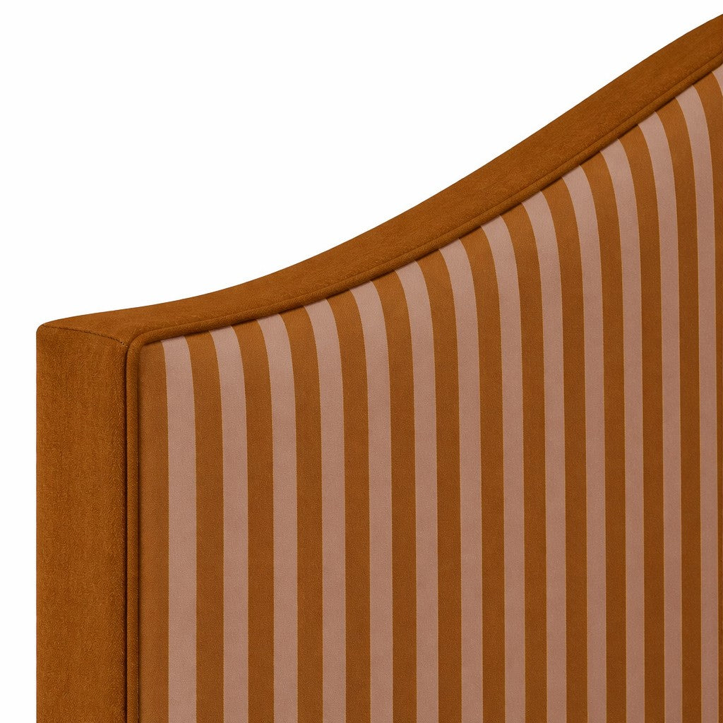 Cabecero Suzanne Tapizado Terciopelo Cama 150cm Ginger-Mocha