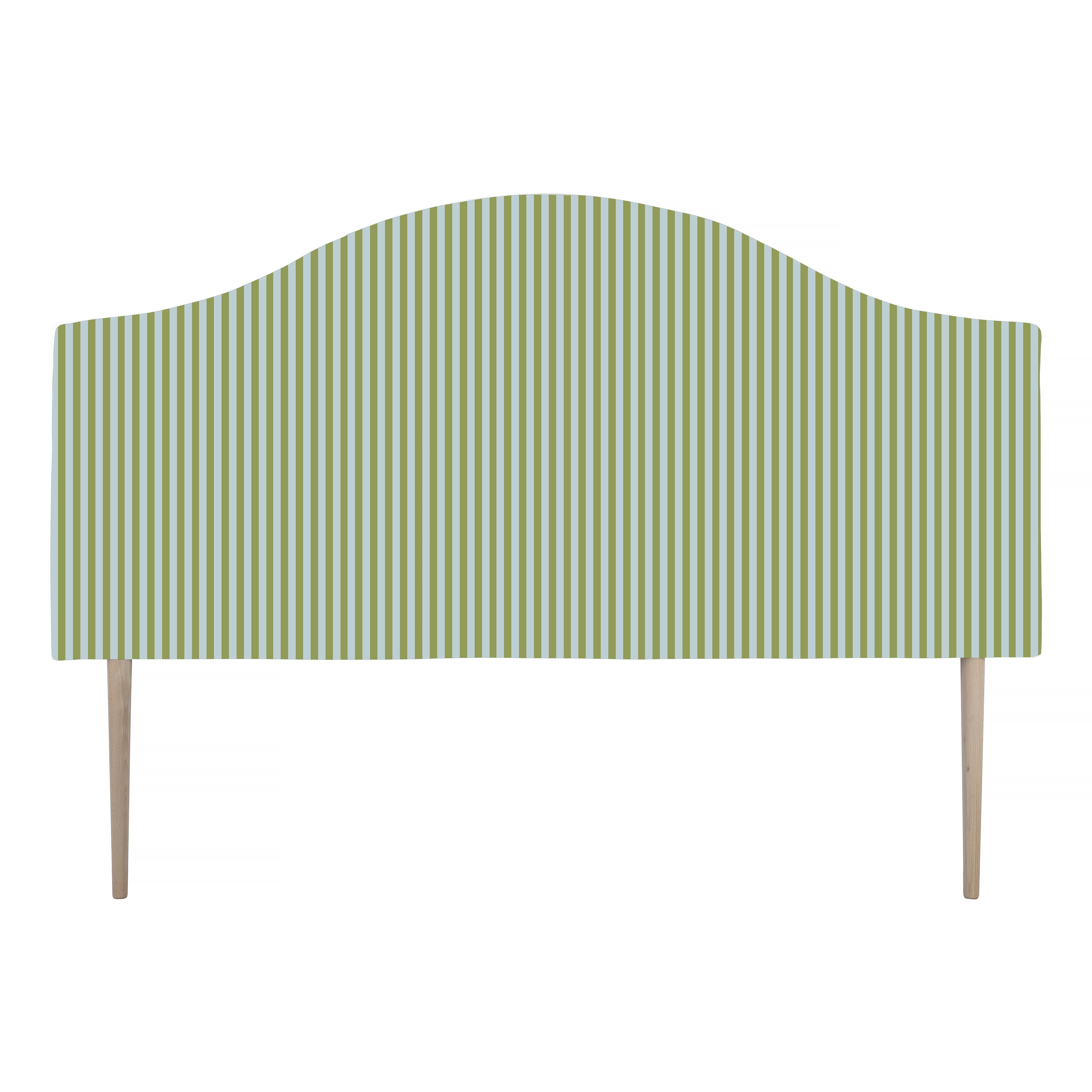 Cabecero Suzanne Tapizado Terciopelo Cama 150cm  Green-Water