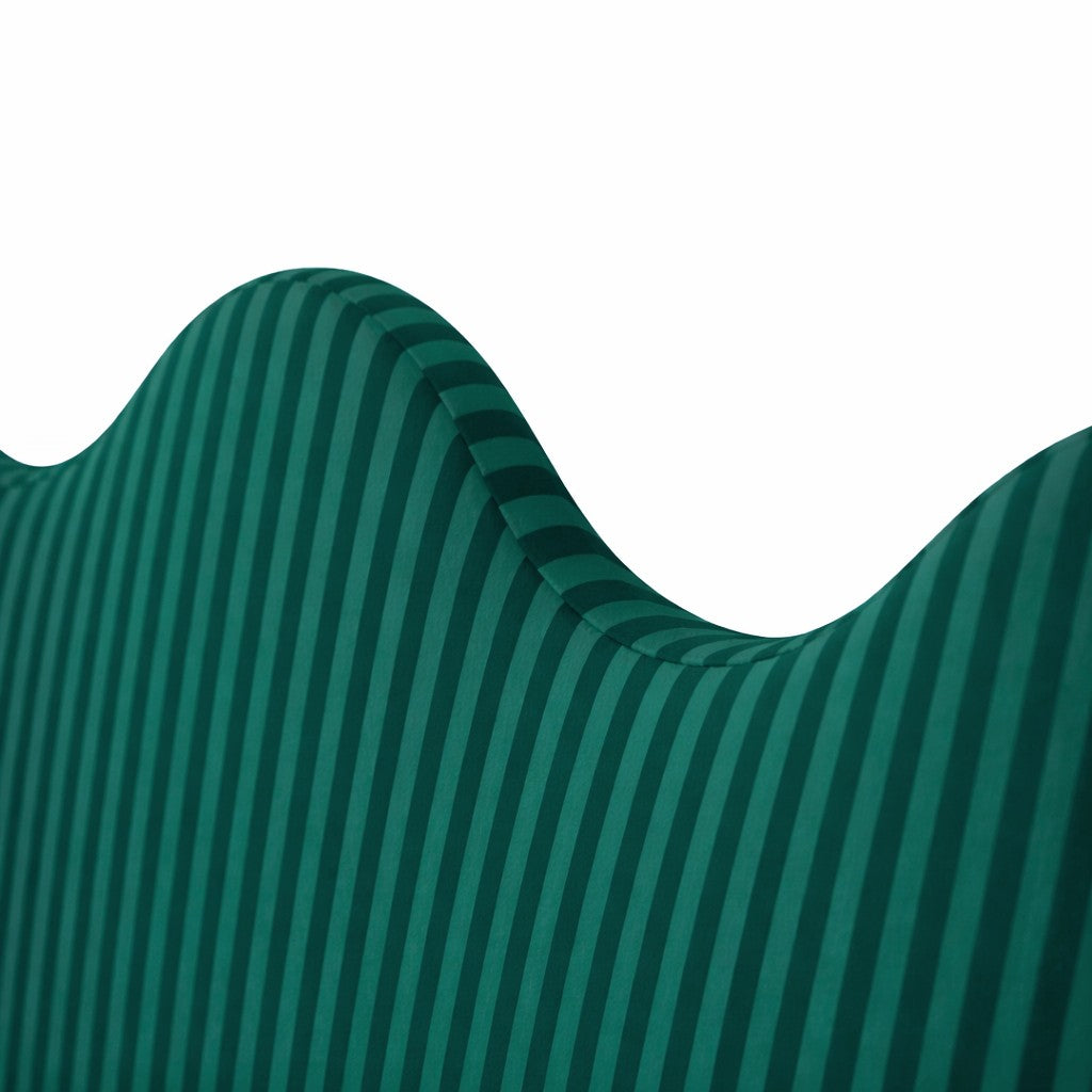 Cabecero Wavy  Tapizado Terciopelo Cama 150cm  Deep-Ocean