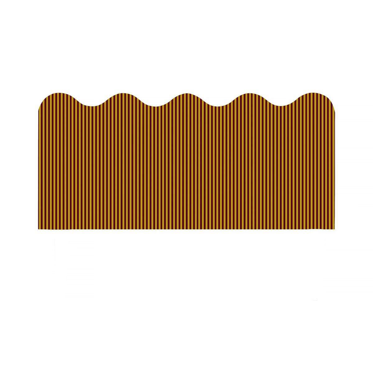 Cabecero Wavy Tapizado Terciopelo Cama 150cm  Safron-Wine