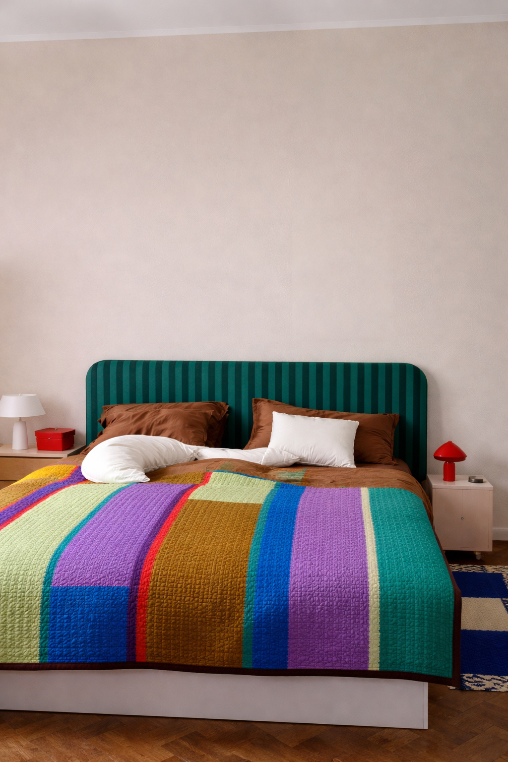 Cabecero Eddie Tapizado Terciopelo Cama 150cm  Deep-Ocean