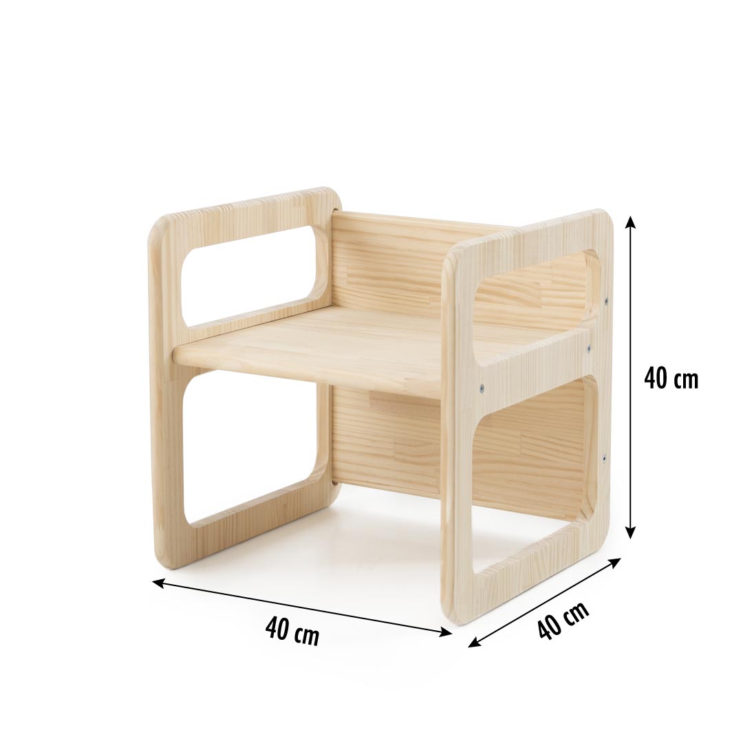 Set 2 Cube Chair estilo Montessori