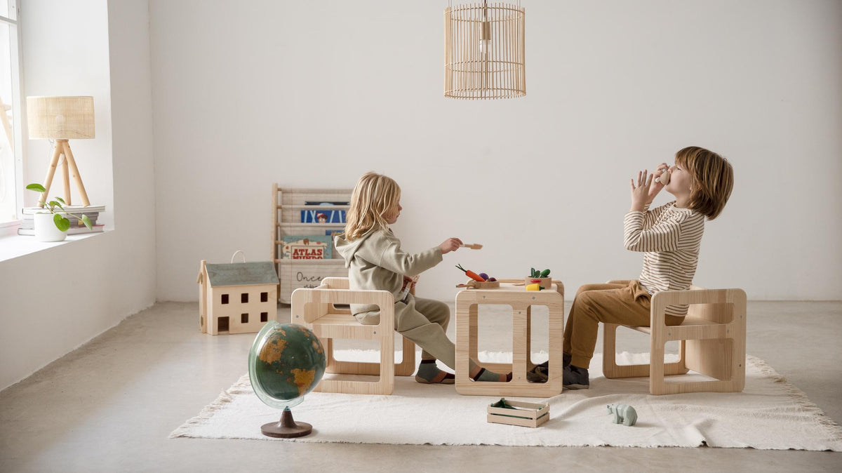 Set 3 Cube Chair estilo Montessori