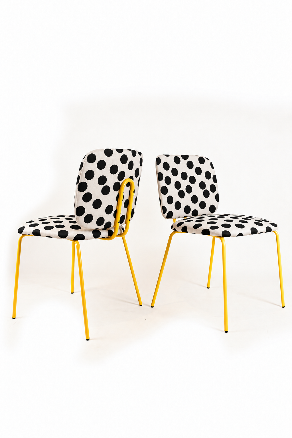 Silla Clarita Amarilla Tapizado Vichy Dots Pre-Order