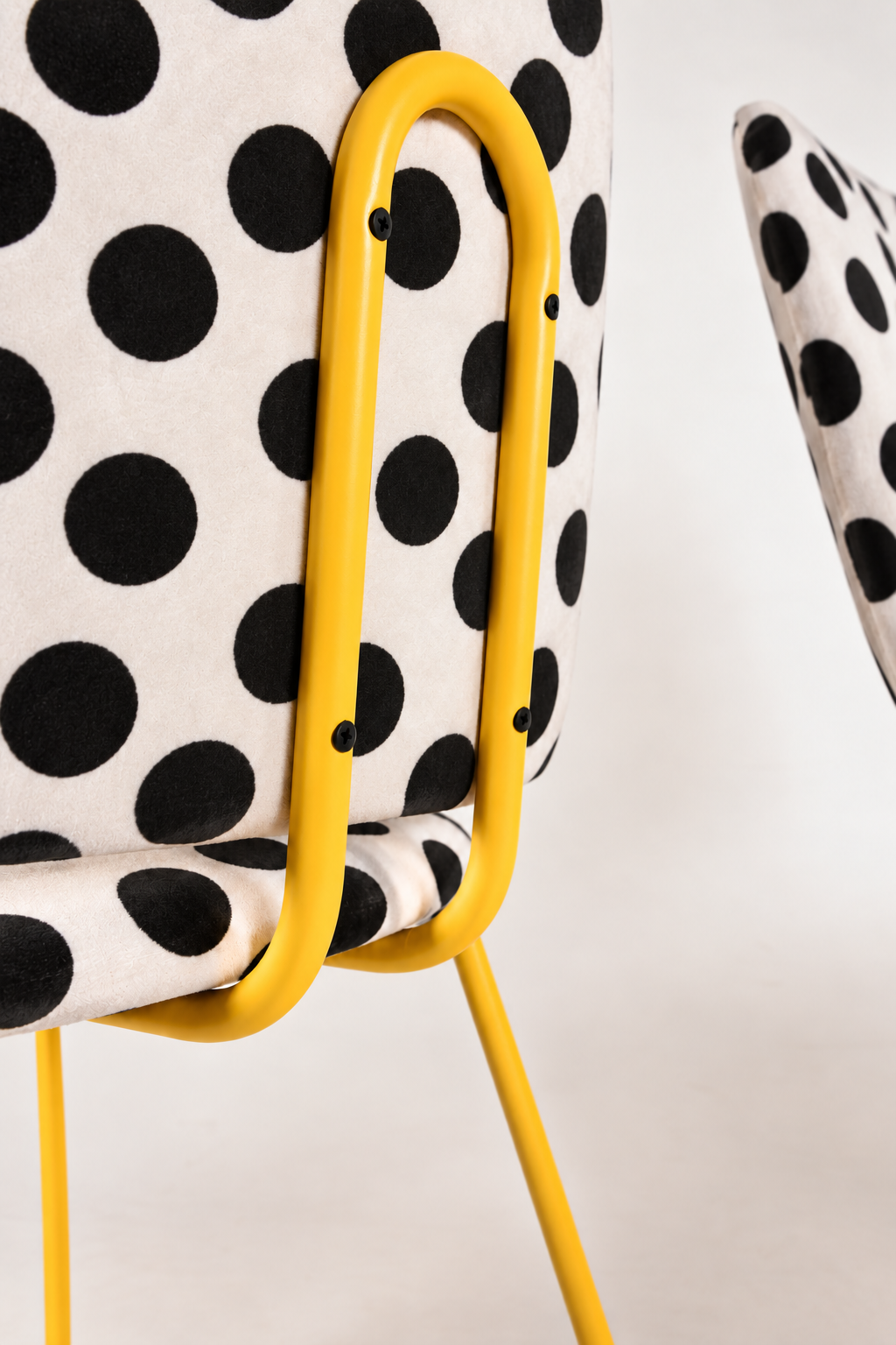 Silla Clarita Amarilla Tapizado Vichy Dots Pre-Order