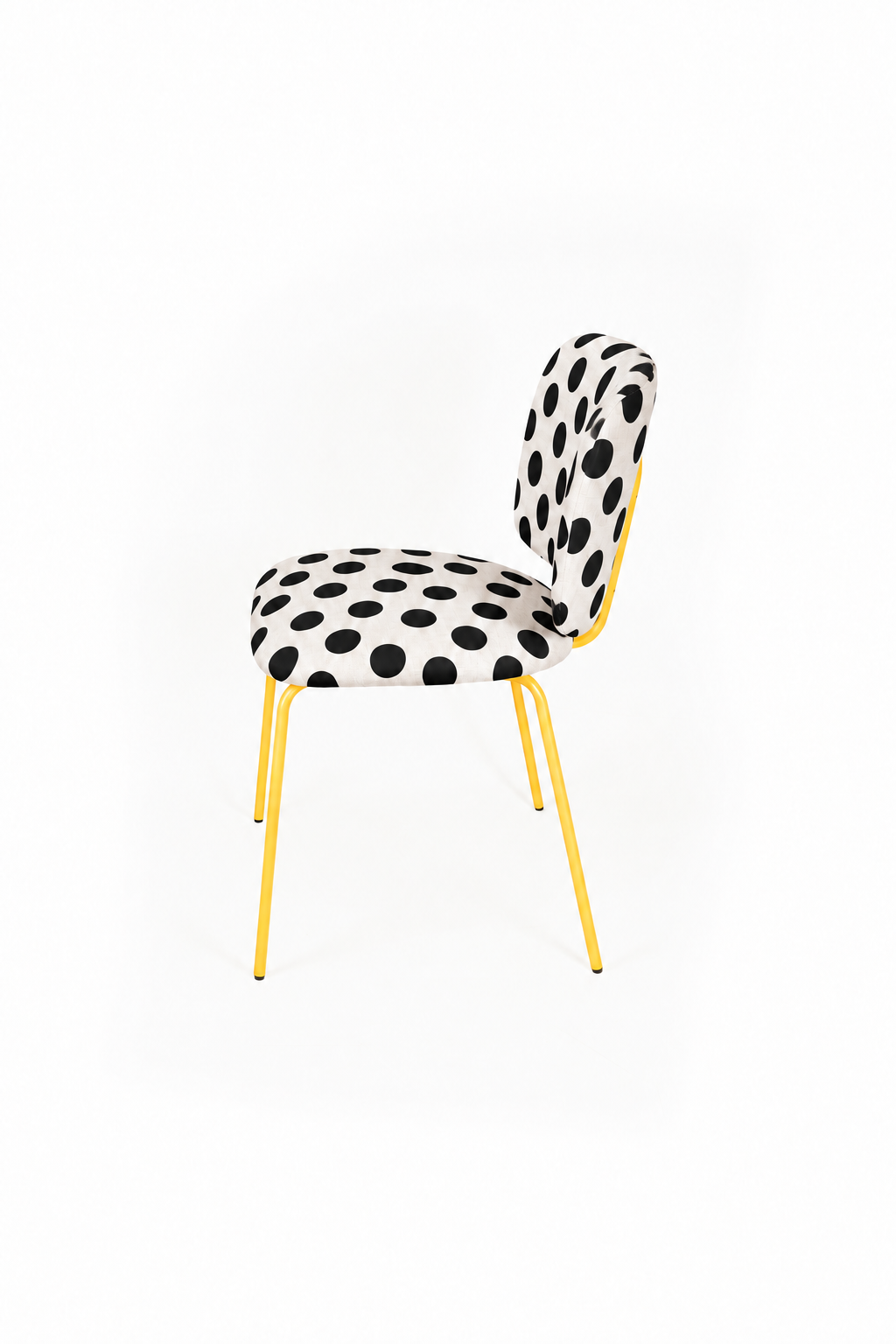 Silla Clarita Amarilla Tapizado Vichy Dots Pre-Order